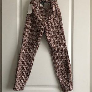 Cropped Patterned Pants